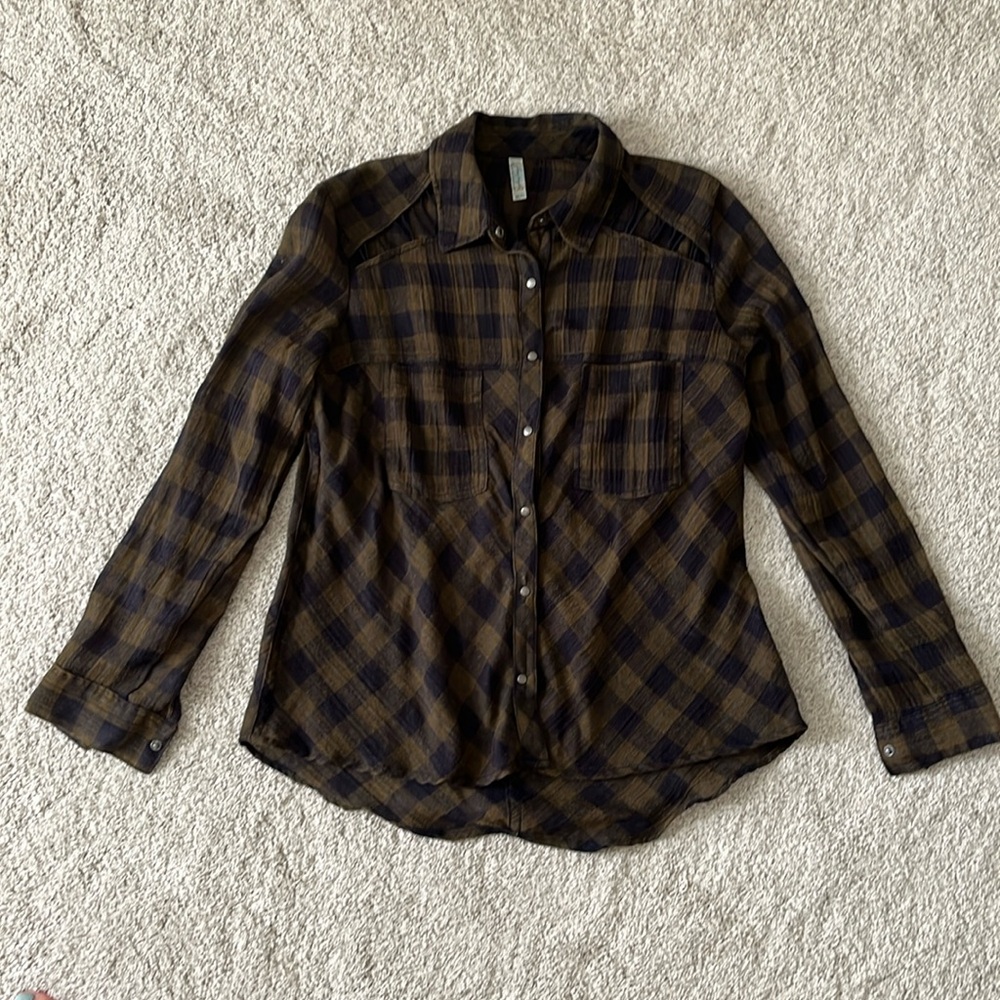 Free people button up shirt